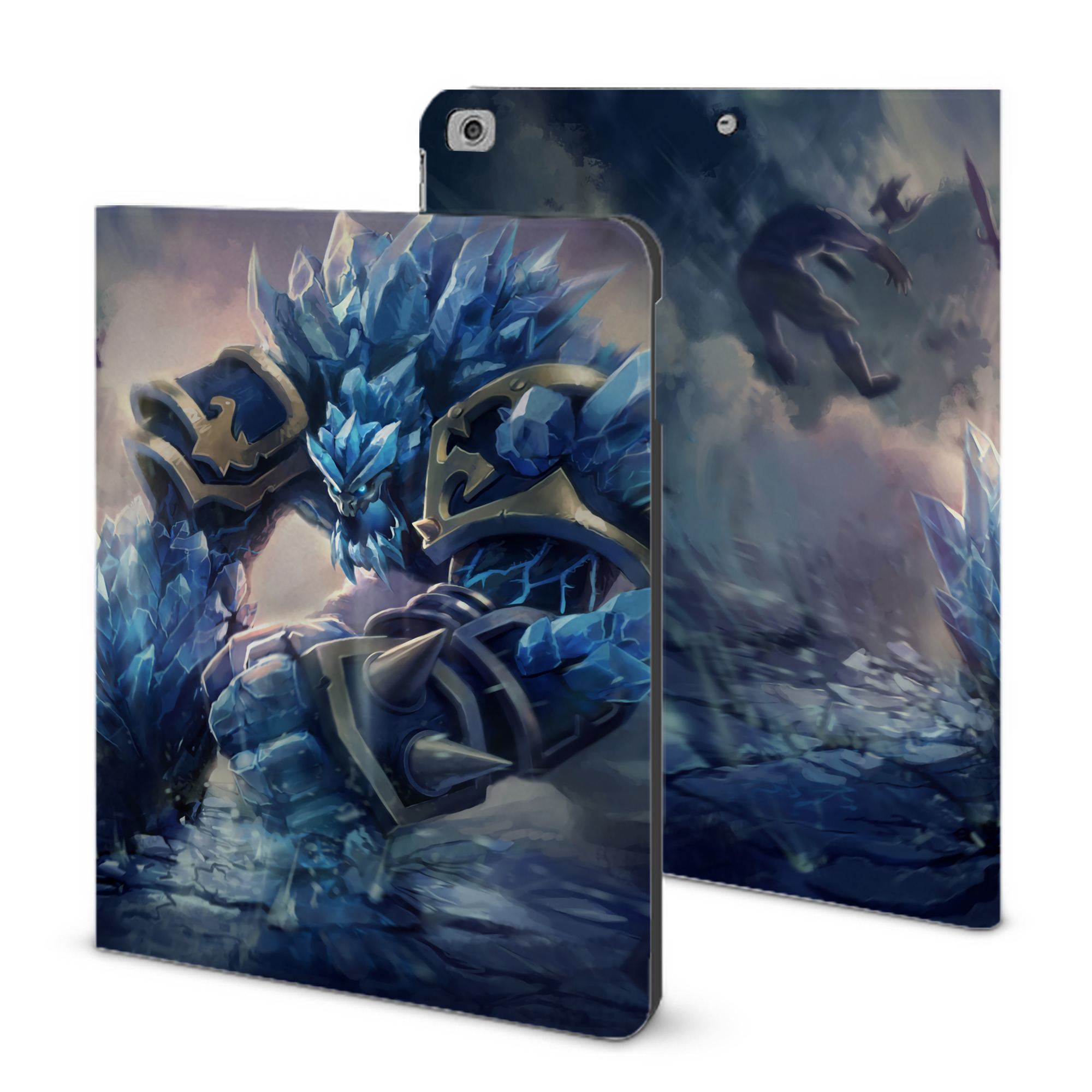 （画像用） リーグ・オブ・レジェンド League of Legends LOL IPad ケース ブック型 PUレザー TPU 耐衝撃 軽量 薄型 ペン収納なし 全面保護 IPad 各モデル対応